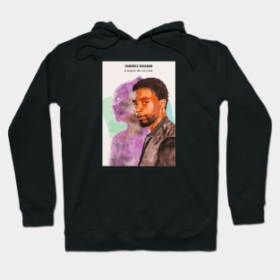 Tribute to Chadwick Boseman Poster (Matte), A King to the Very End. Rest in Peace Hoodie